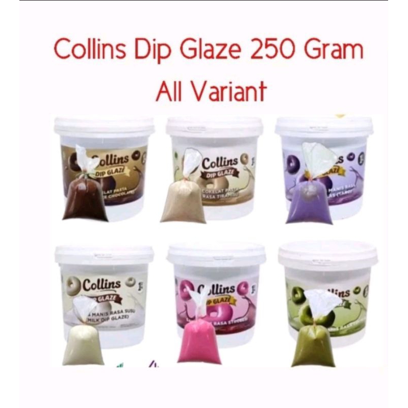 

glaze Collins repcak 250gram