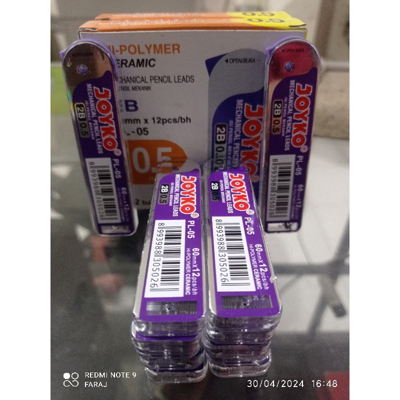 

isi pensil mekanik 2B joyko 0,5mm