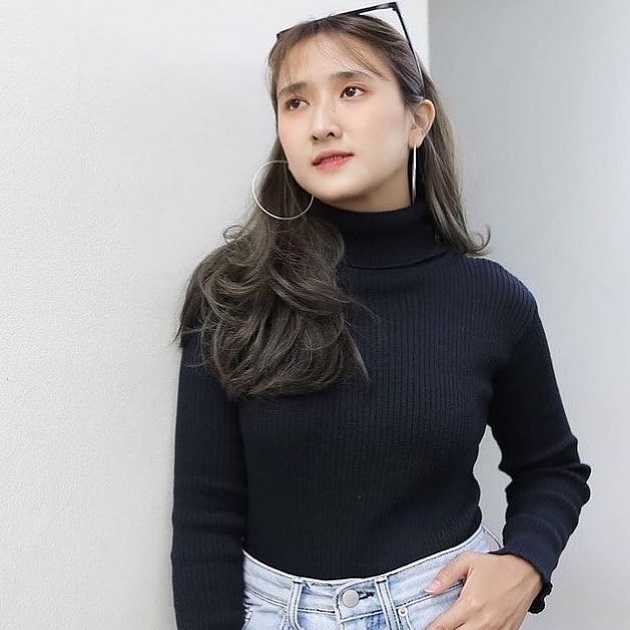 Turtleneck wanita lengan panjang Rajut Knit Korean style