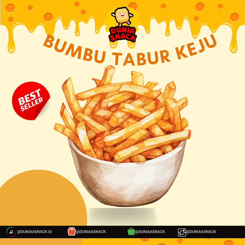 BUMBU TABUR  KENTANG GORENG RASA KEJU| BUMBU TABUR CHEESE 250gr