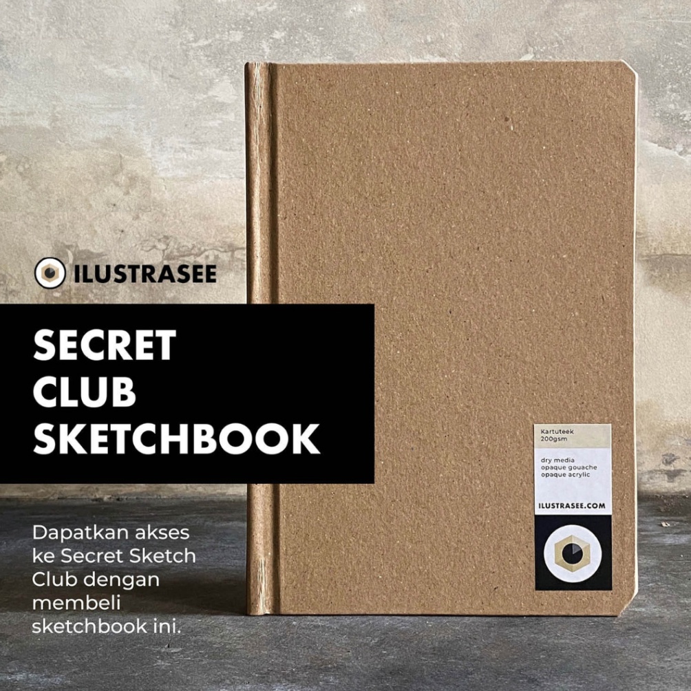

Ilustrasee Secret Club Sketchbook A5 2gsm ART Y6O4