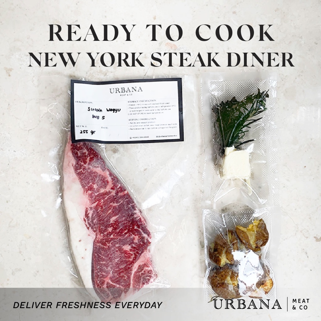 

Steak Ready to Cook Aus/US Premium Import - New York Dinner Set