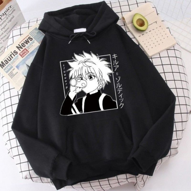 SWEATER HOODIE ANAK KILLUA ANIME JAPAN LAKI LAKI DAN PEREMPUAN