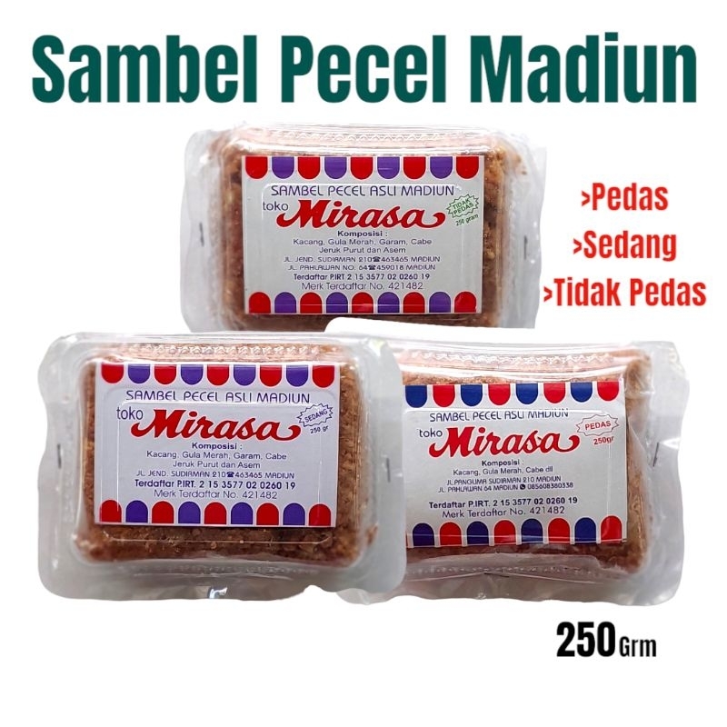 

Sambel Pecel Madiun Mirasa Tidak Pedas Bumbu Pecel oleh oleh khas madiun