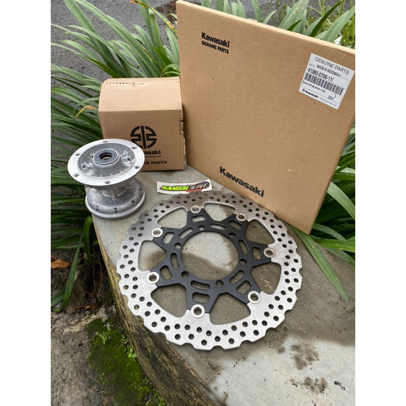 TROMOL SET PIRINGAN CAKRAM KLX DTRACKER HOLD 36 TROMOL DEPAN KLX DTRACKER DISC KLX D TRACKER 300MM M