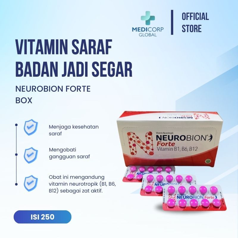 NEUROBION FORTE ISI 250 - Vitamin B complex saraf pegal lelah letih capek otot