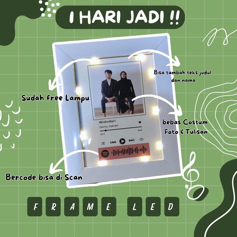 FRAME LED // KADO NIKAH // KADO BESTIE // KADO WISUDA // KADO ULTAH