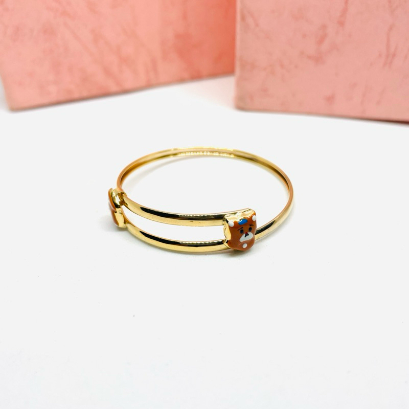 Gelang bayi Emas Asli kadar 300 model besot