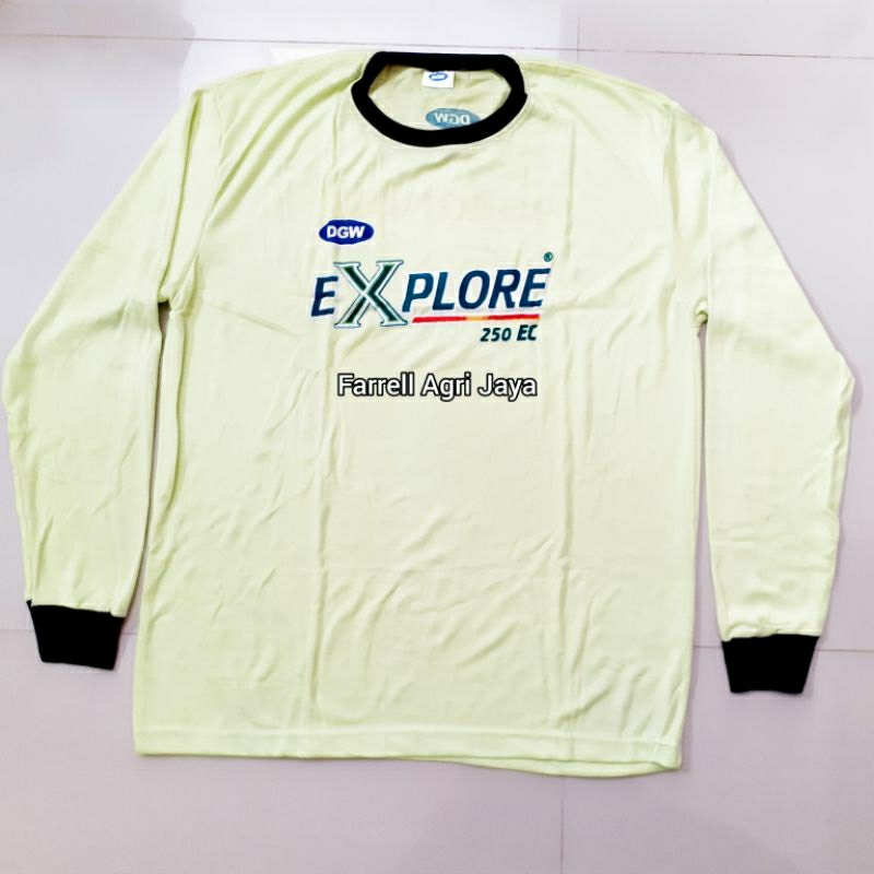 KAOS TANI MERK EXPLORE LENGAN PANJANG BASAHAN KERJA