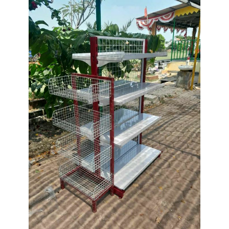 Rak snack/Rak ciki 4susun/Rak warung