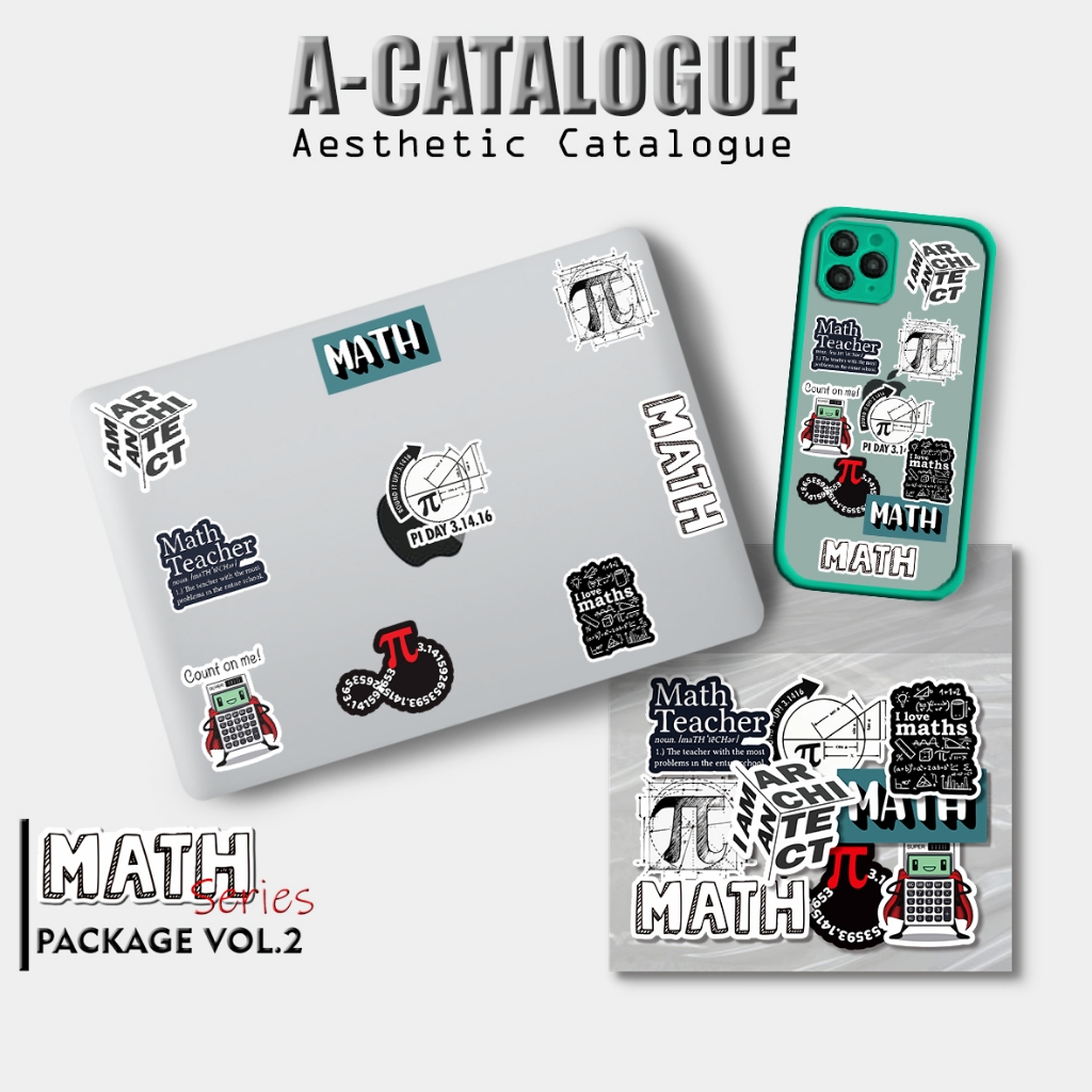 

Sticker Aesthetic For Case Laptop Macbook Bujo Craft Skateboard Notebook || STUDENT MATHEMATIC VOL.2