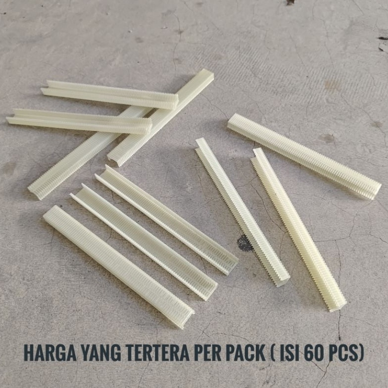 

FS138 Isi Refill Staples Plastik Untuk Staples Tembak Angin Pneumatic harga per 6 biji ART S7W2