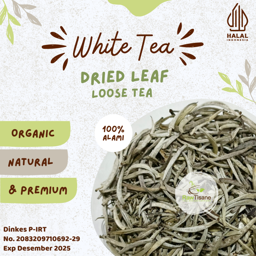 

RAW TISANE White Tea / Silver Needle / Teh Putih Isi 100 Gram