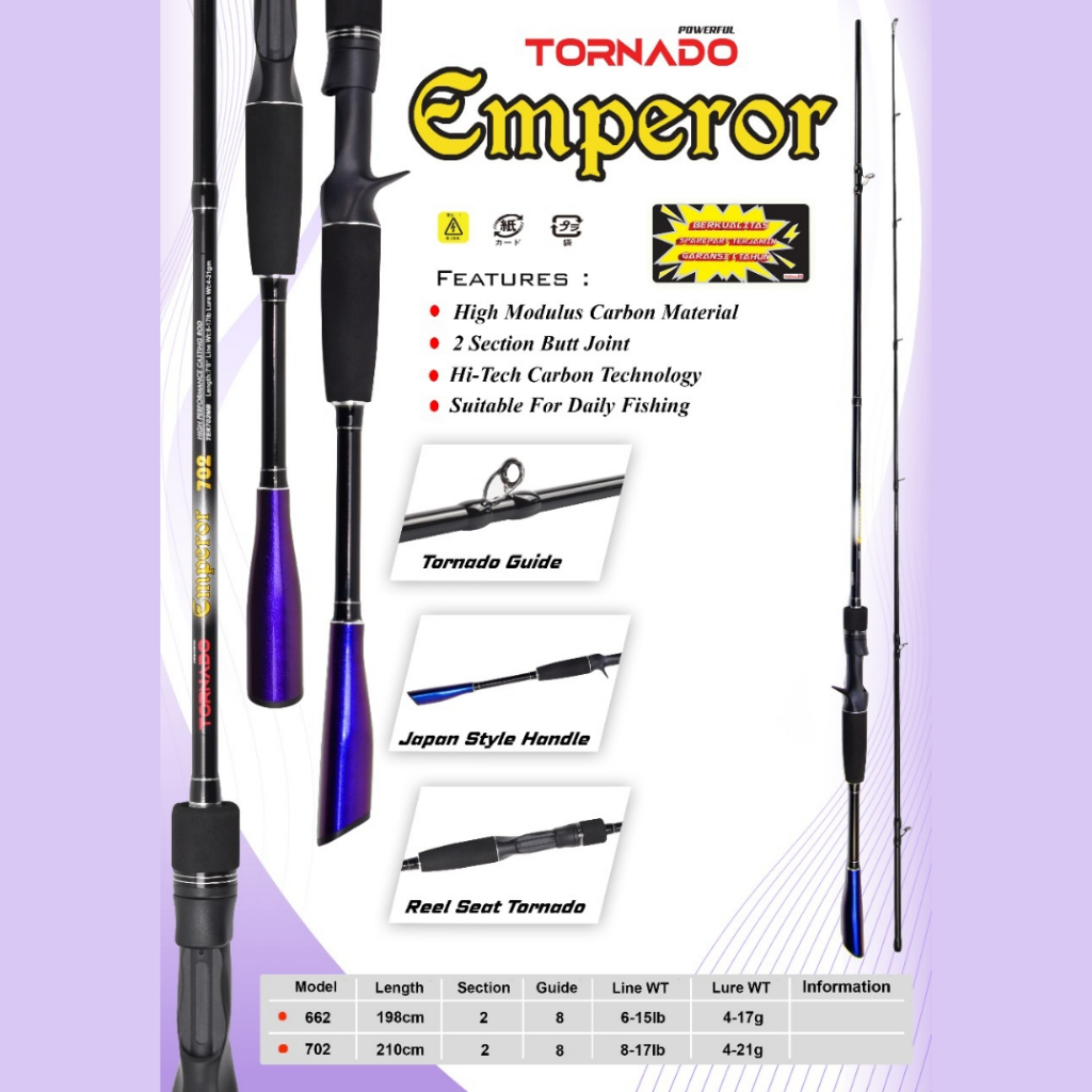 JORAN TORNADO EMPEROR 662 198CM DAN 702 210CM HOLLOW CARBON