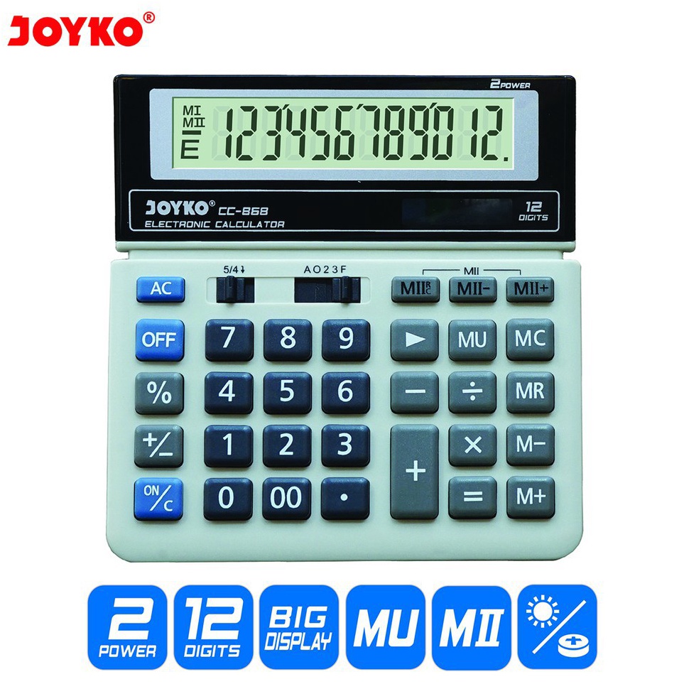 

Calculator JOYKO CC868 12 digits ART K9D9