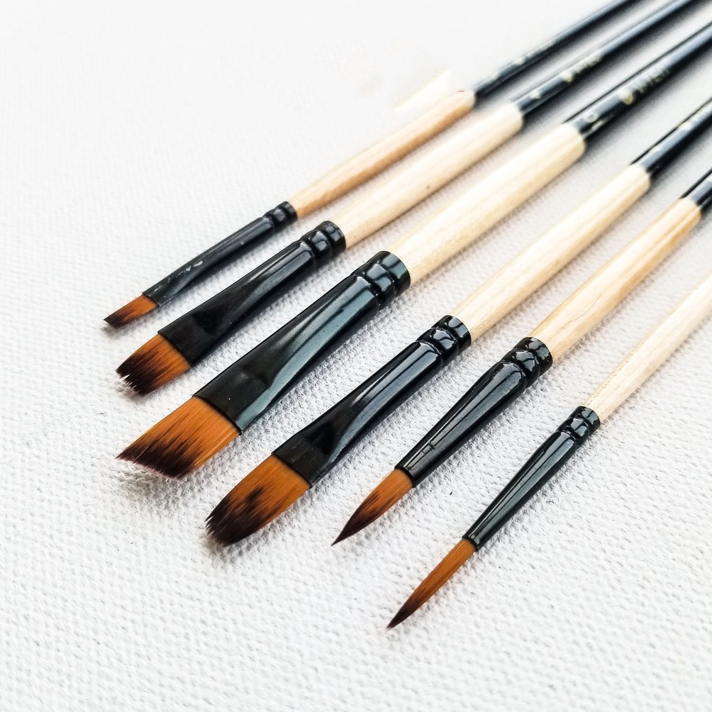 

VTec Brush A526 Kuas VTec Beragam Model isi 6 Pcs ART U3R5