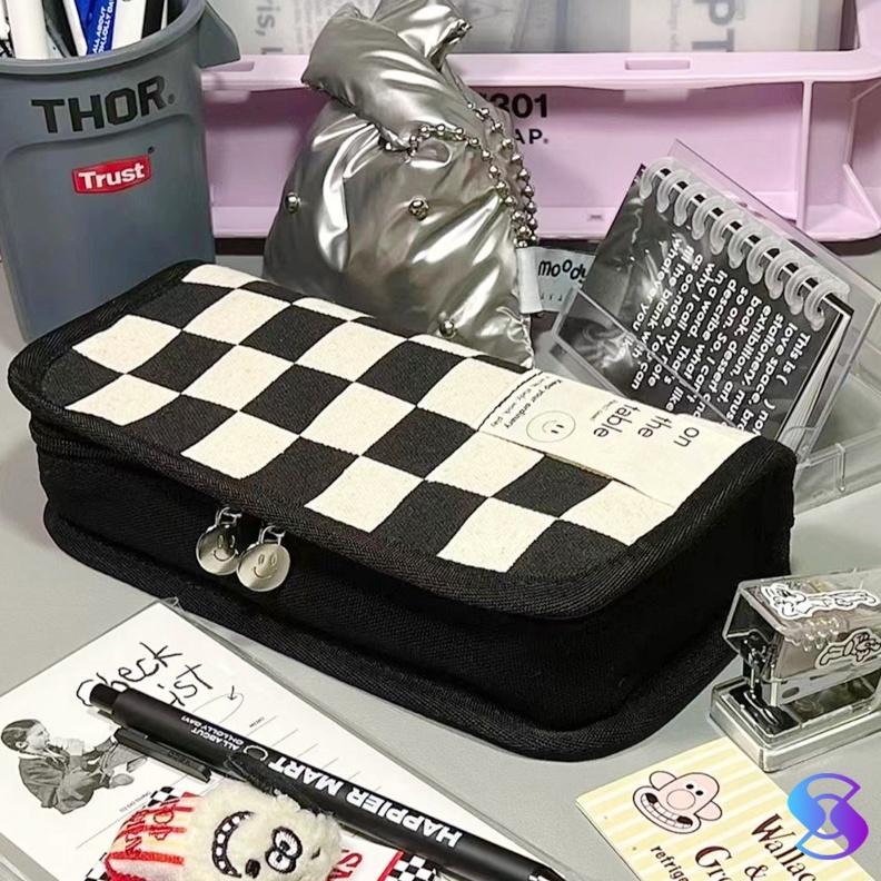 

Dalam kotak pensiltempat alat tulis Jepang berkapasitas besarSuning Mall ART B3J1