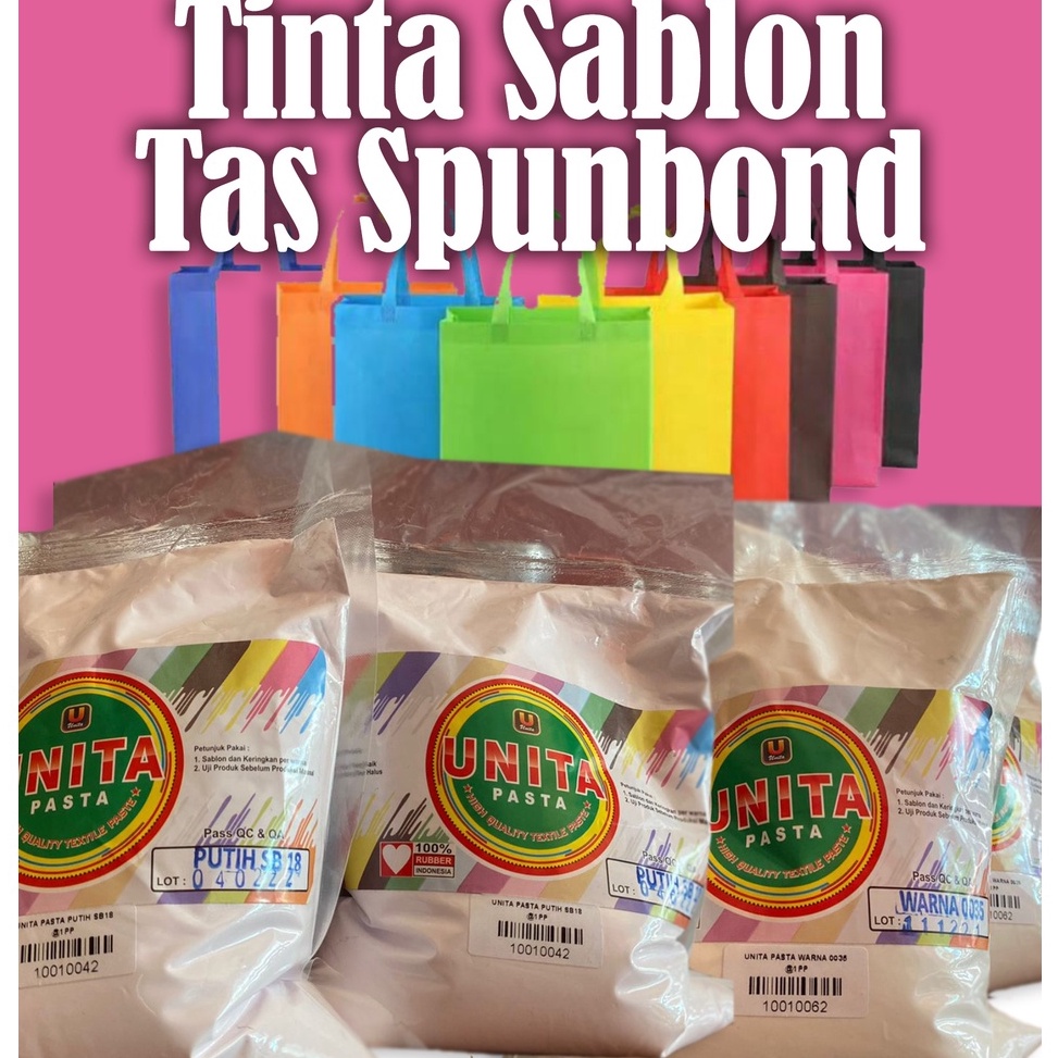 

Tinta RUBBER GL Pasta UNITA UNIMATE Tas Spunbond kemasan 1kg ART P7E3