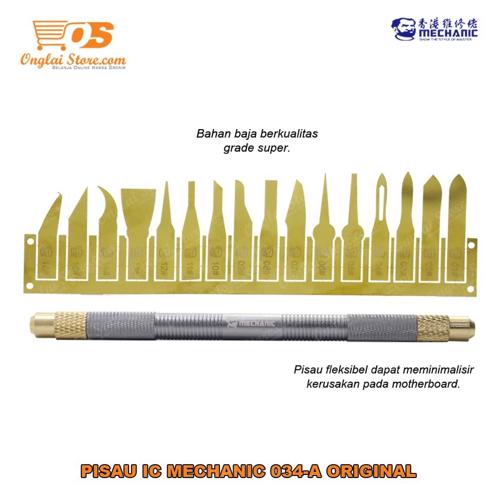 

Pisau IC Pen Cutter MECHANIC 34A 17 IN 1 ORIGINAL ART O8M5