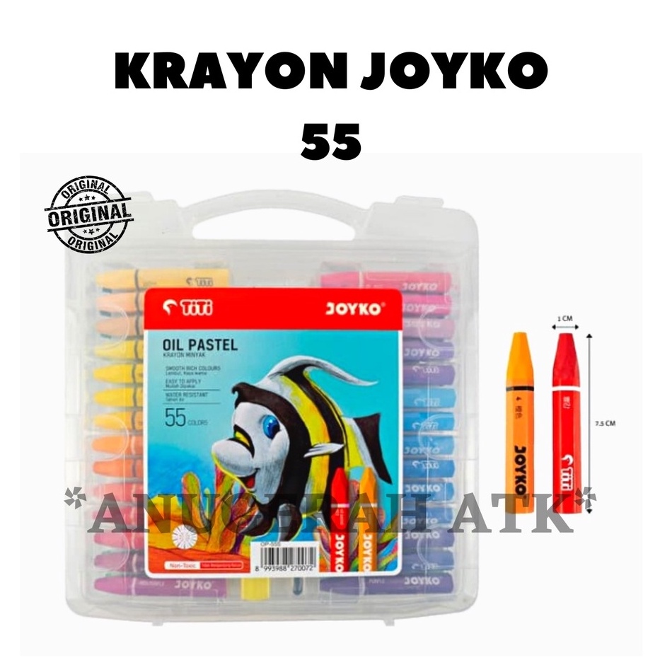 

Crayon Krayon Oil Pastel Titi Joyko isi 55 Original ART W1T5