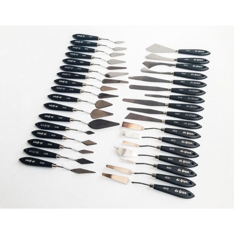

DEGOYA DE GOYA PALETTE KNIFE PAINT KNIVES PISAU PALET UNTUK LUKIS ATAU HIAS KRIM KUE ART X4I5