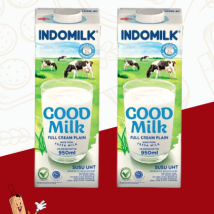 

INDOMILK UHT FULL CREAM KTK 950 ML