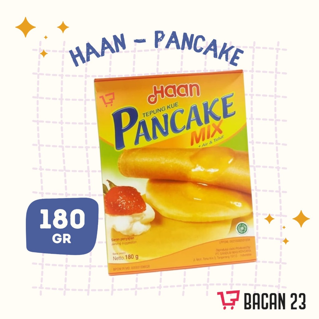 

Pancake Mix Haan Vanilla (180 Gr) / Premiks Untuk Bakeri