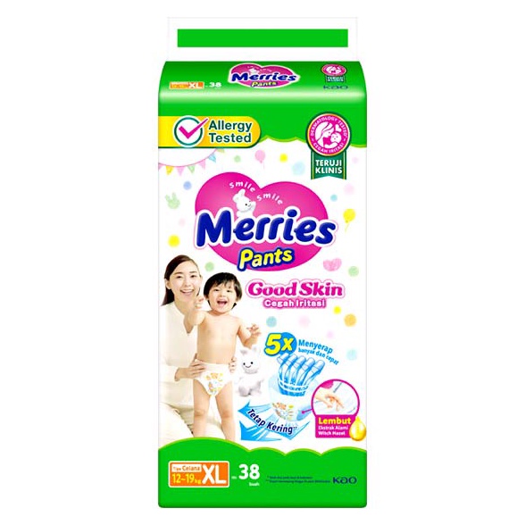 MERRIES PANTS GOOD SKIN XL 38 PCS  POPOK ART S4Z3