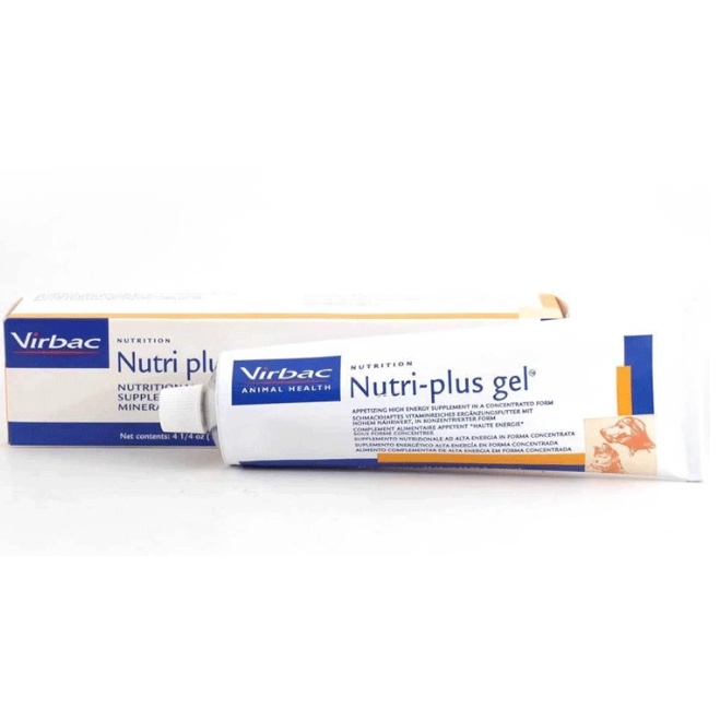 Nutri plus gel vitamin hewan kucing anjing virbac suplemen perawatan hewan kucing anjing 12 gr origi