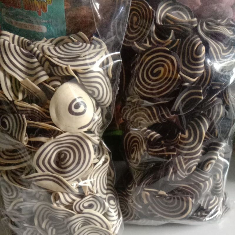 

Kue Kuping Gajah Kue Kering Tradisional hitam / putih berat 400 gram