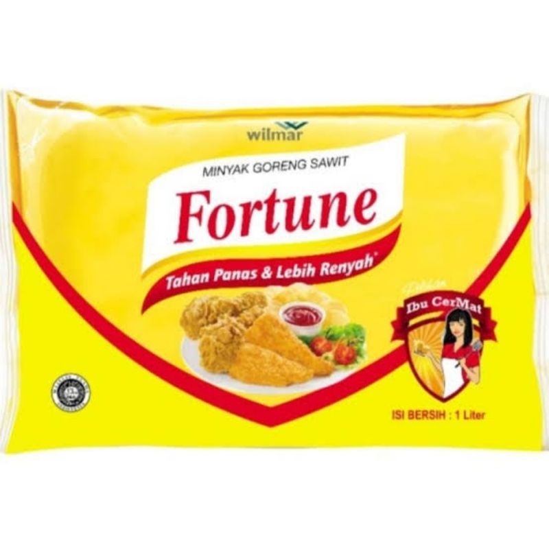 

Fortune Minyak Goreng 1 Liter / Cooking Oil Kemasan Pouch Berat 1 Liter