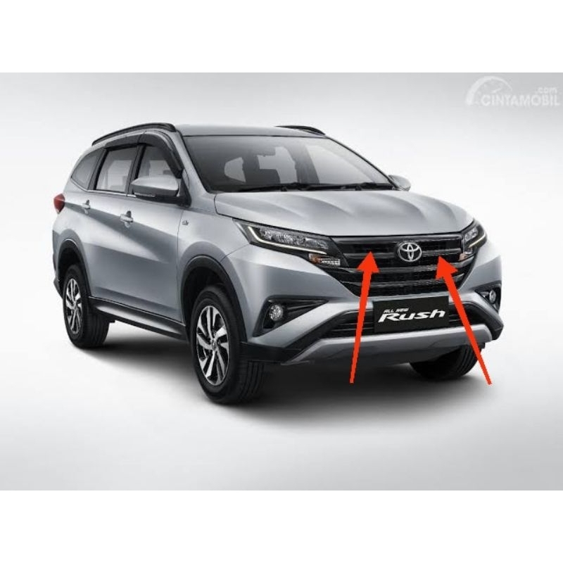 Lis List Grill Grille Bakck Chrome Bemper Depan All New Rush Original