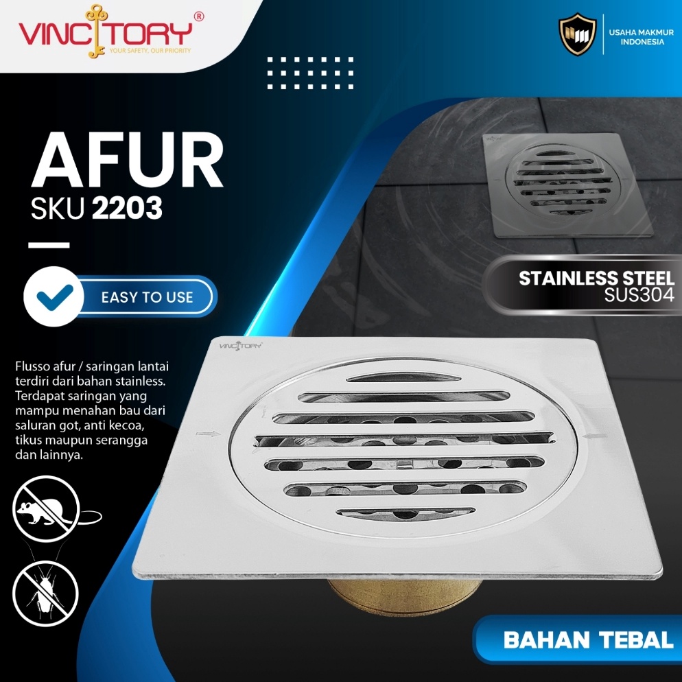 Produk Ekslusif Afur Lantai Saringan Got Stainless Katub Kuningan Anti Serangga Anti Bau  Afur Lanta