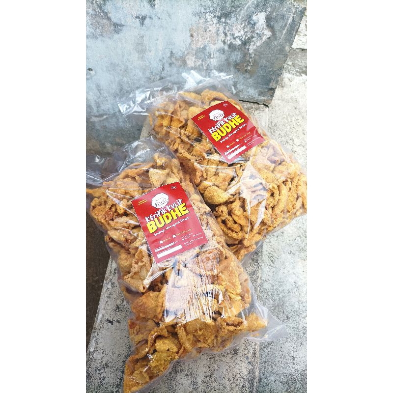 

KERIPIK KULIT AYAM BUDHE Homemade 1 kg | kripik kulit ayam | kulit ayam crispy | kulit ayam krispi | kulit ayam | keripik homemade berat 1kg | kiloan | grosir | ecer