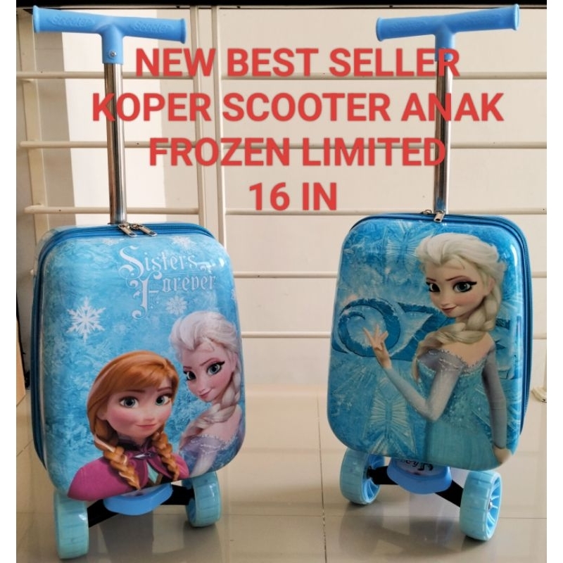 Koper Scooter Frozen Anak / Koper Anak Cabin Karakter Terbaru Terlaris BEST SELLER 16-17 Inch Koper 