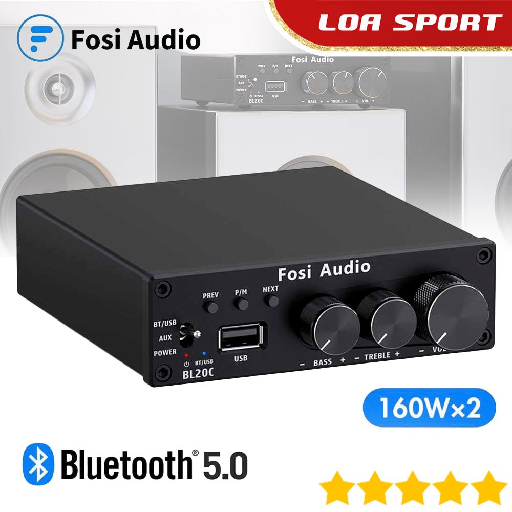 Power Amplifier Class D Bluetooth 320W Hi-Fi USB 2.1 CH Chip TDA7498E