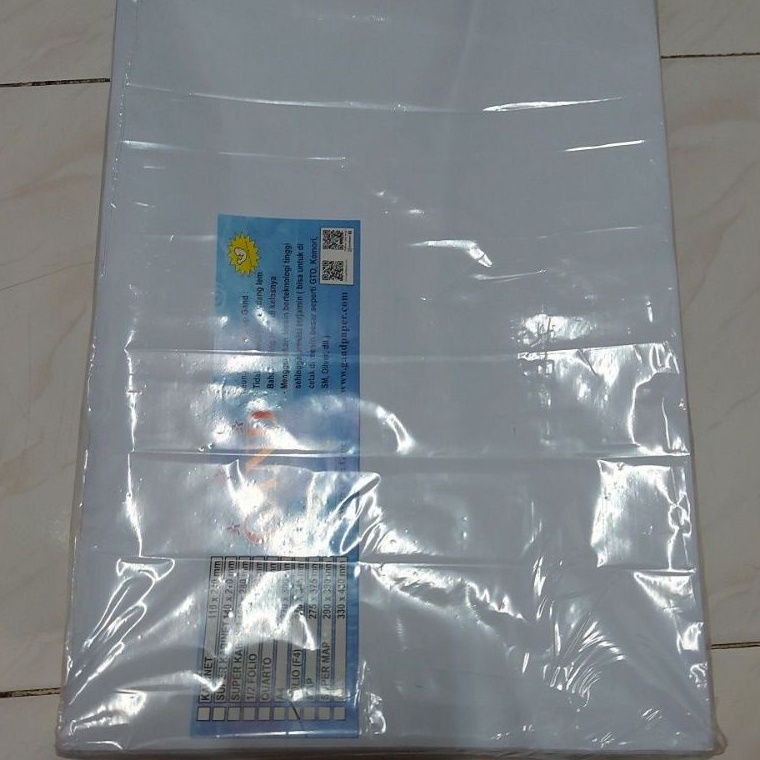 

amplop putih ukuran folio 24 x 345 mm isi 1 Lembar ART N2B7