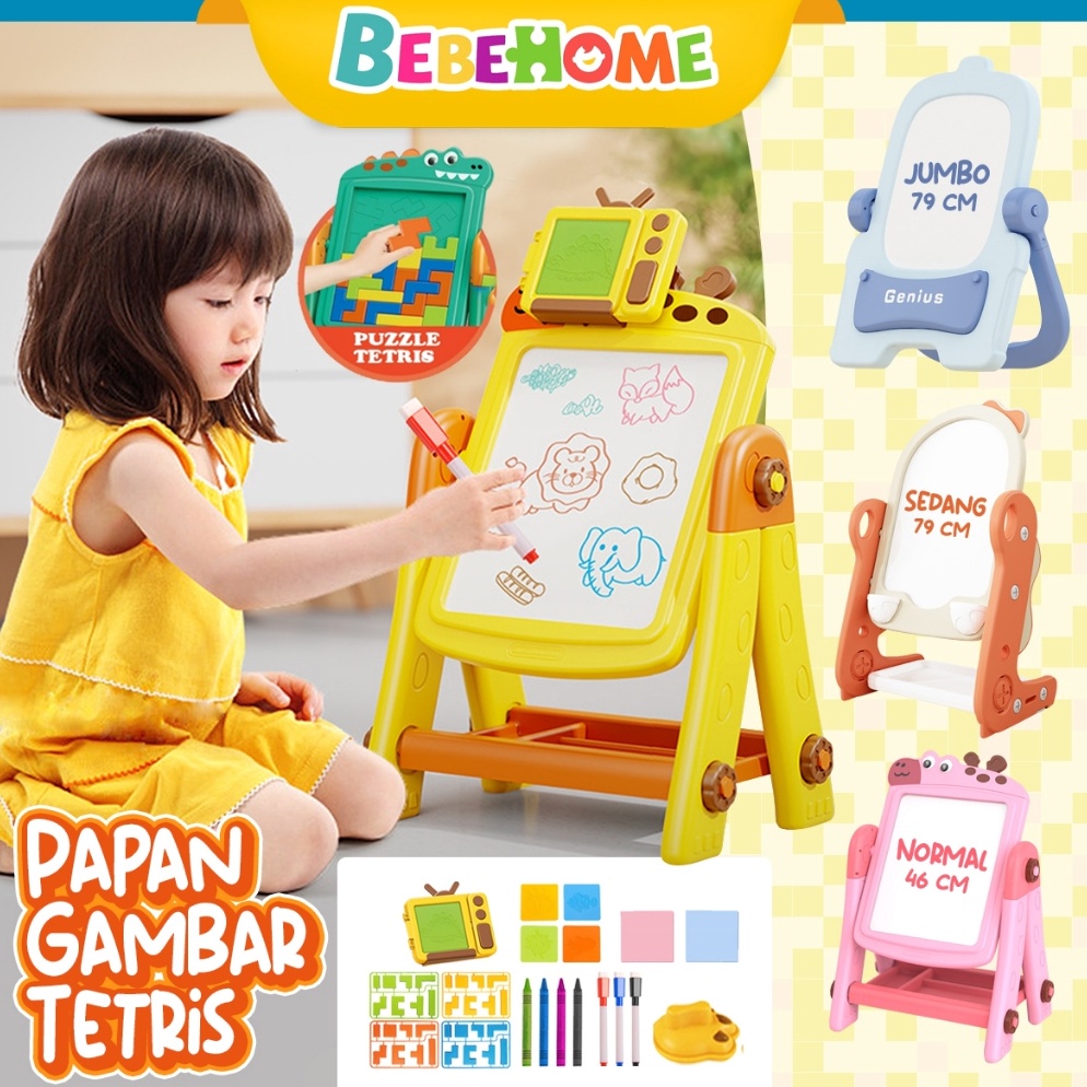 

Bebehome Papan Tulis Anak Magnetic bisa Disesuaikan dengan Postur Tubuh High Quality Drawing Board Papan Tulis Belajar Adjustable Premium Quality Bonus Magnet Learning Board Education dan Spidol ART P4K5