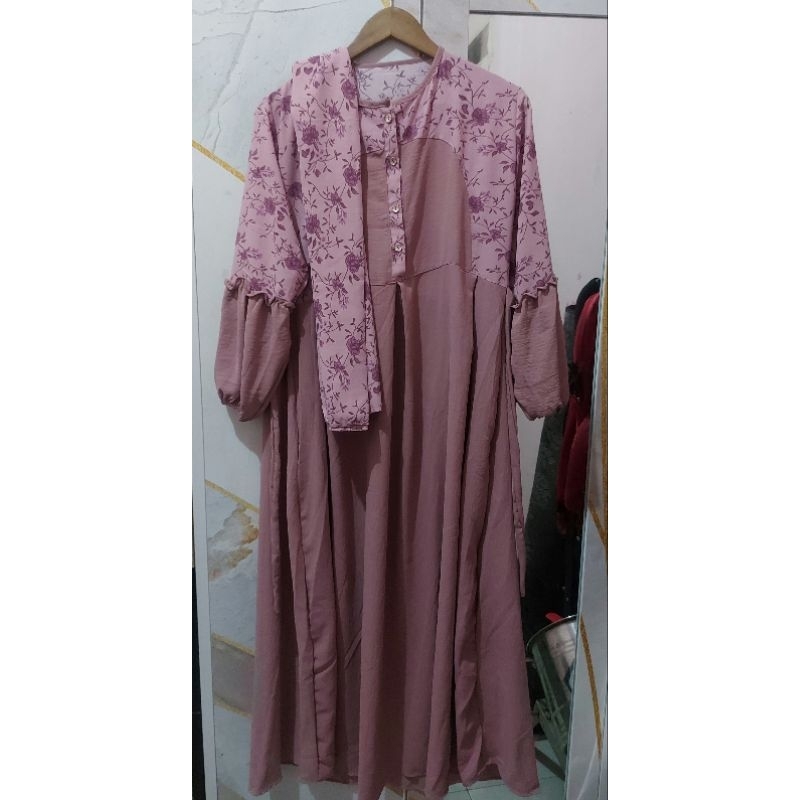 gamis couple mom kids