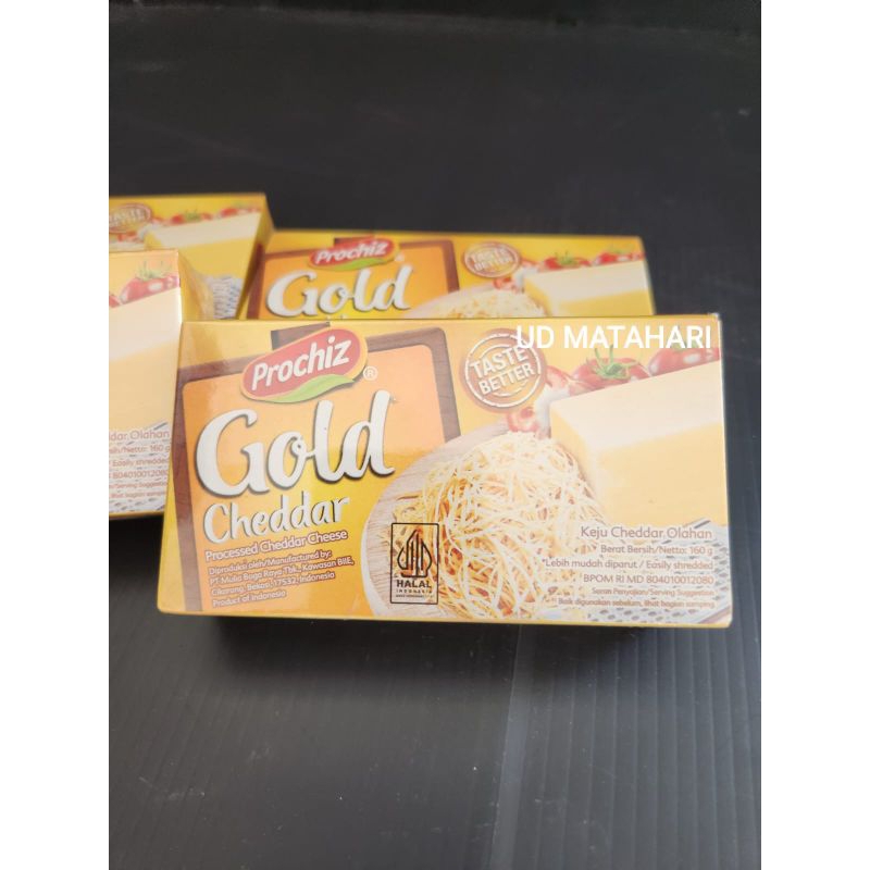 

Keju Cheddar Prochiz Gold 160gr / Keju Kraft Cheddar 150gr / Keju Kraft Quick Melt 150gr