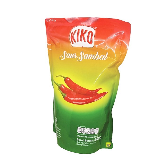 

Kiko Saus Sambal Chilli Pouch 500gr|Kiko Sauce Reffil 1kg|Saus Sambal Kiko - 500GR