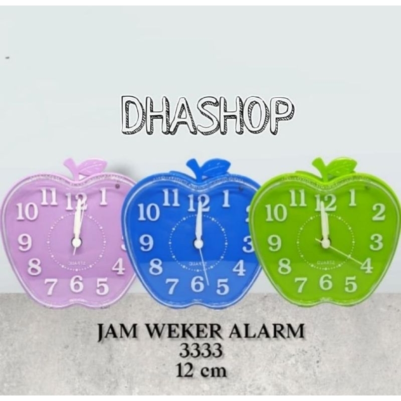 Jam Weker Alarm Bentuk Apel - 3333