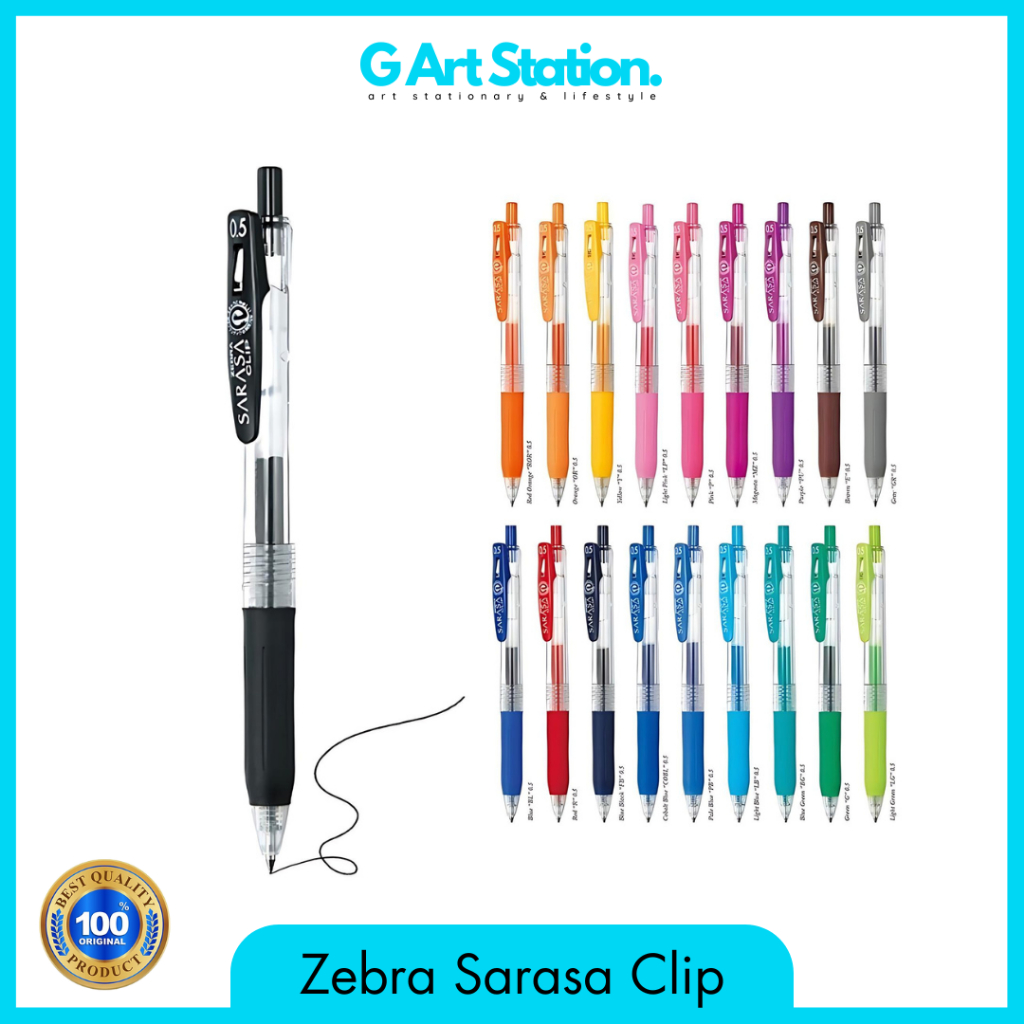 

ZEBRA Sarasa Clip Gel Pen / Bolpen Sarasa - 0.5 / 0.7 / 1.0mm