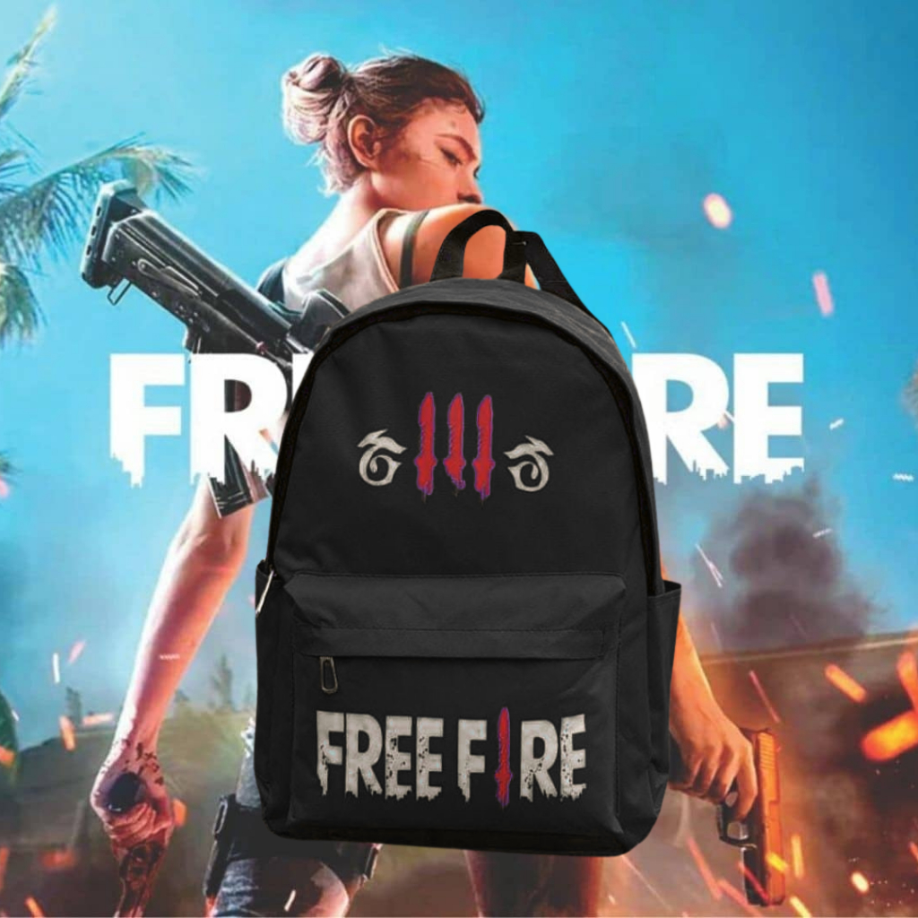 Ransel Laptop Sekolah Karakter FF Anak SD SMP Jumbo Obral Murah