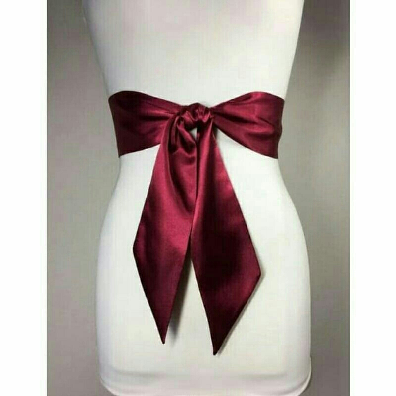 Tali pinggang satin wanita/Obi belt lilit fashion wanita