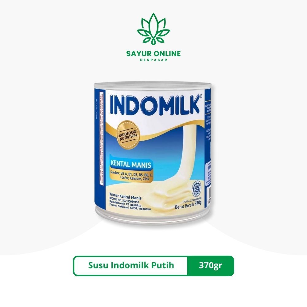 

Susu Kental Manis Indomilk Putih Kaleng 370gr - Sayur Online Denpasar