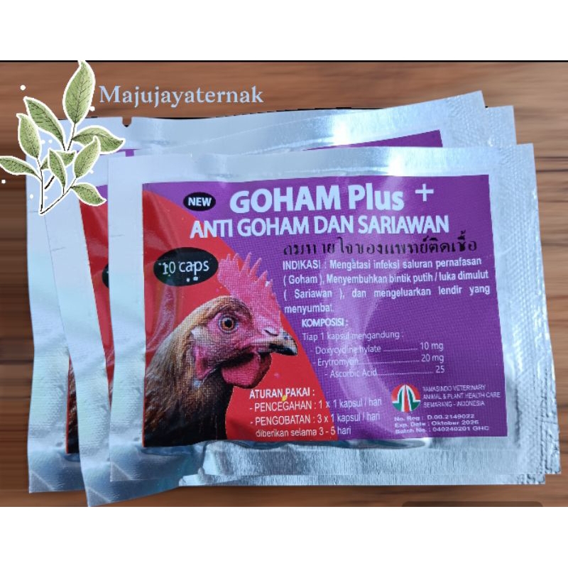 GOHAM PLUS anti goham dan sariawan ayam