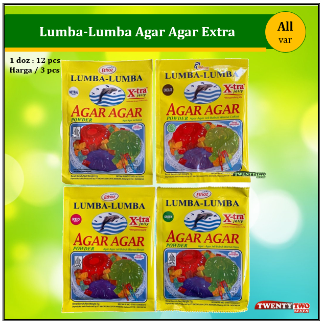 

[3 PCS] Lumba Lumba Agar Agar Jelly Extra Xtra 7 gr