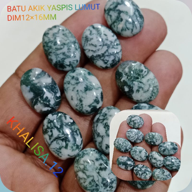 BATU HIJAU LUMUT YASPIS