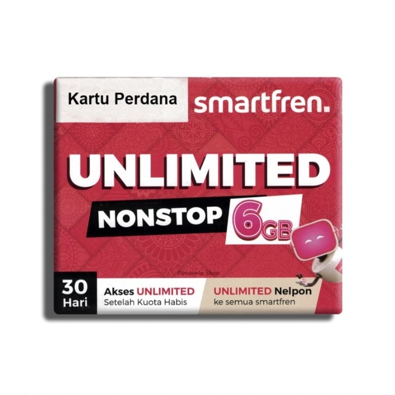 KARTU PERDANA PAKETAN SMARTFREN 6GB
